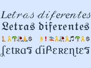 Gerador Letras diferentes, bonitas e elegantes